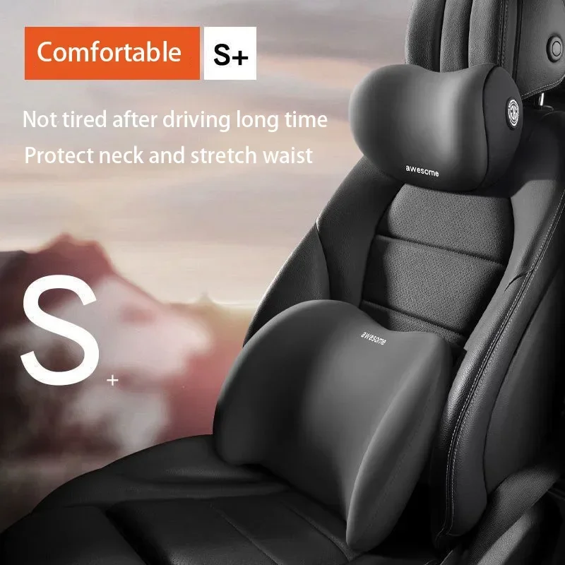 Memory Foam Car Neck Pillow Lumbar Support - Araba Boyun Yastığı Koruyucu Hafızalı Köpük