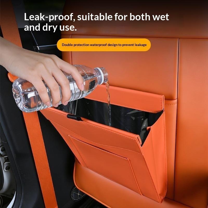 Waterproof Car Trash Can With Lid - Araba Çöp Kovası Su Geçirmez Manyetik