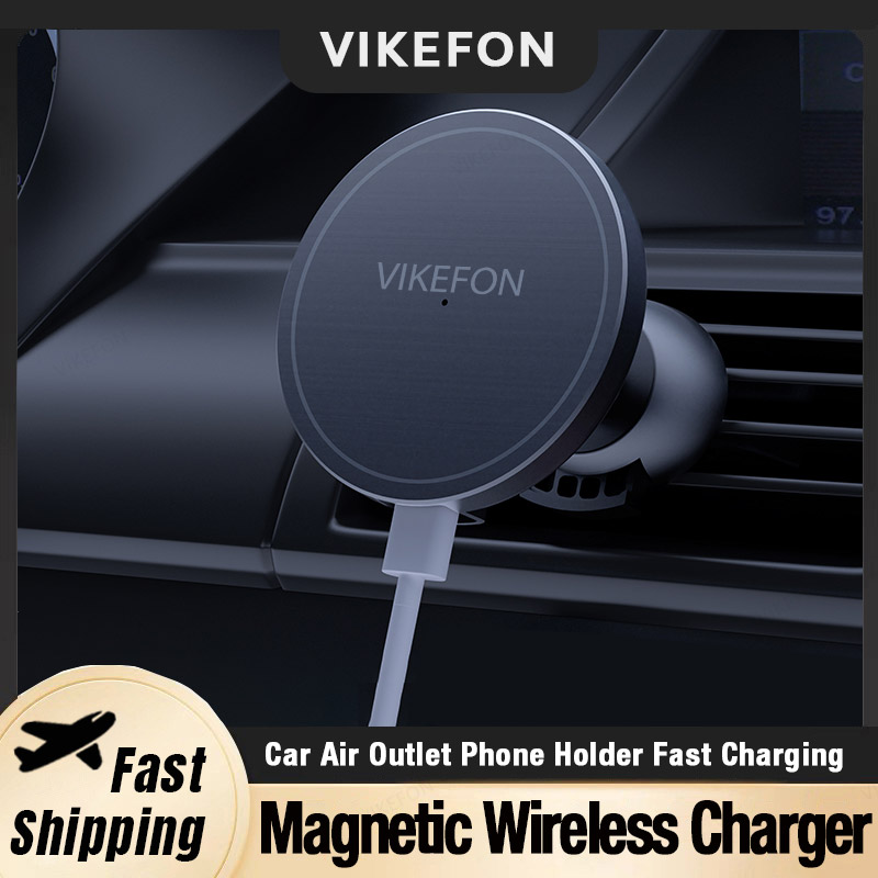 Wireless Car Charger Mount Fast Charging - Araba Hava Çıkışı Kablosuz Şarj Cihazı