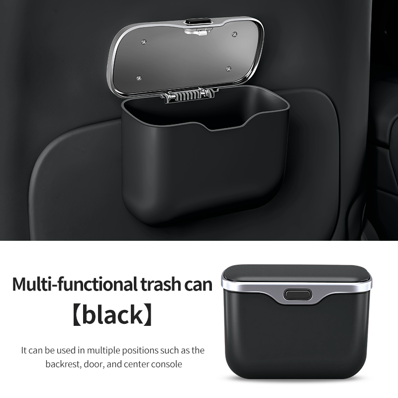 Waterproof Car Trash Can With Lid - Yaratıcı kapaklı araba çöp kutusu, su