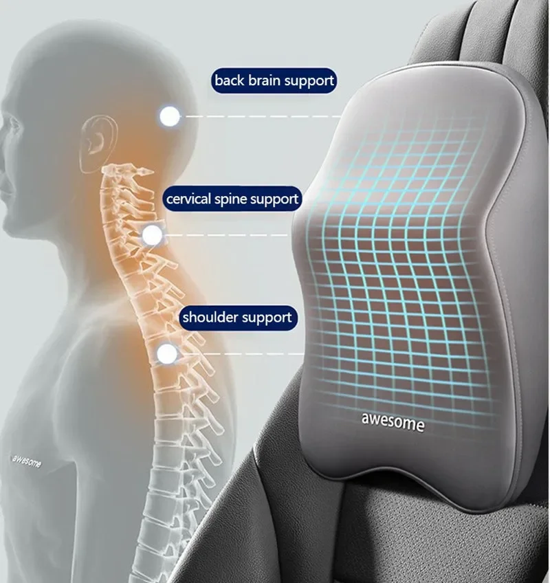 YENI Araba Bel Sırt Desteği Ka - Memory Foam Car Neck Pillow Lumbar Support incelemesi ve fiyatı