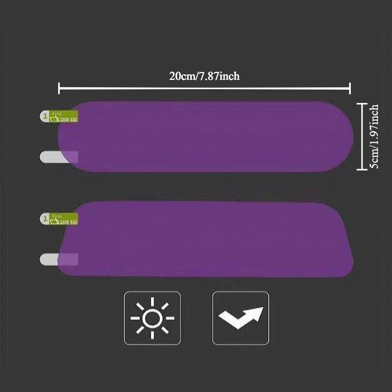 Araba İç dikiz aynası parlama  - Anti Glare Car Rearview Mirror Film incelemesi ve fiyatı