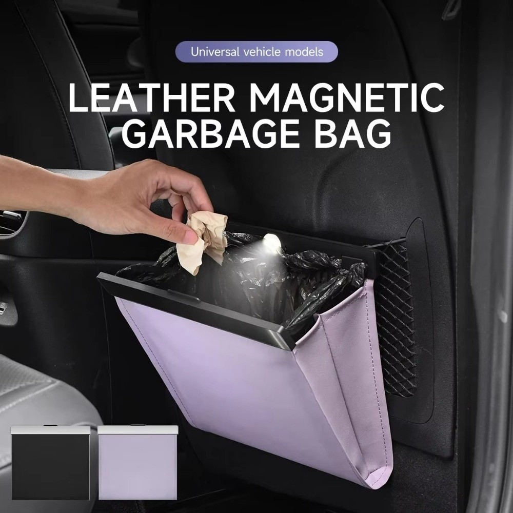 PU Deri Araba Çöp Torbası LED  - Waterproof Car Trash Can With Lid incelemesi ve fiyatı