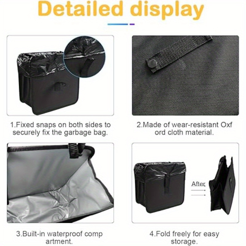 Çok fonksiyonlu Su Geçirmez Ka - Waterproof Car Trash Can With Lid incelemesi ve fiyatı