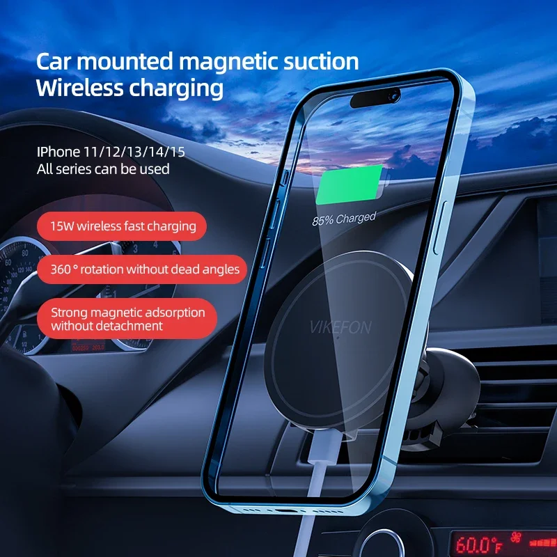 Araba Hava Çıkışı Kablosuz Şar - Wireless Car Charger Mount Fast Charging incelemesi ve fiyatı