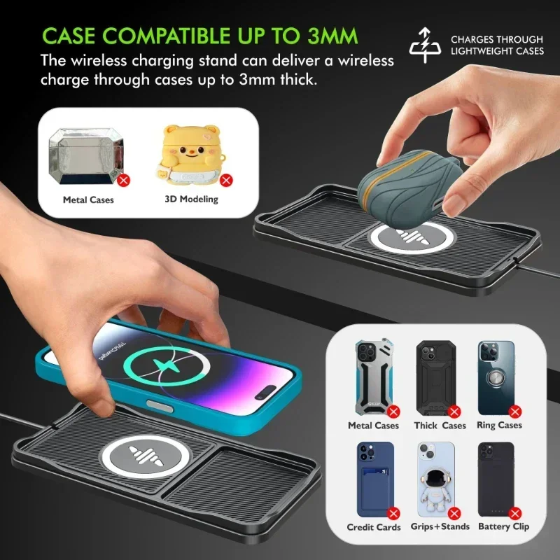 Araba kablosuz şarj aleti pedi - Wireless Car Charger Mount Fast Charging incelemesi ve fiyatı