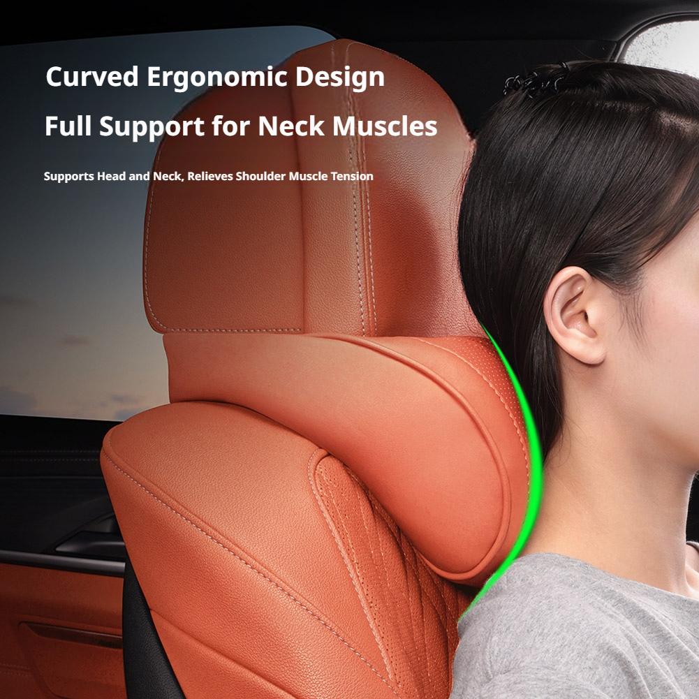 Lüks Deri Araba Baş Dayama Yas - Memory Foam Car Neck Pillow Lumbar Support incelemesi ve fiyatı