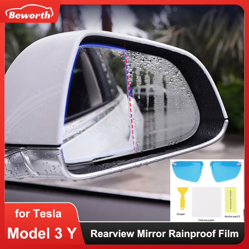 2 adet dikiz aynası yağmur geç - Anti Glare Car Rearview Mirror Film incelemesi ve fiyatı
