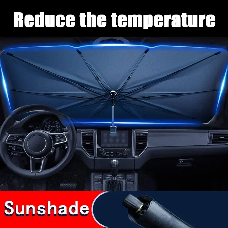 Araba Şemsiyesi Ön Cam Güneşli - Car Sunshade Windshield Umbrella Foldable incelemesi ve fiyatı