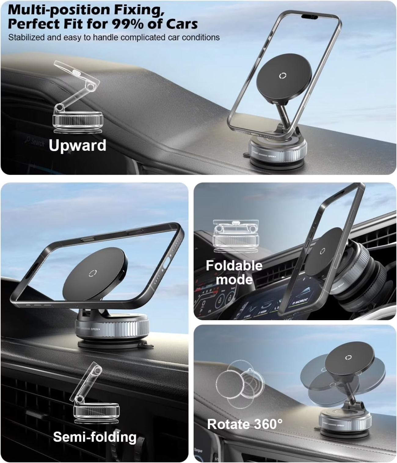 15W Kablosuz Hızlı Şarj Cihazı - Wireless Car Charger Mount Fast Charging incelemesi ve fiyatı