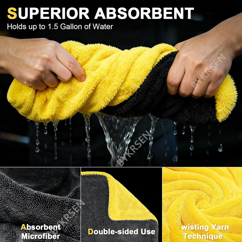 1800GSM Büyük Boy Mikrofiber A - Microfiber Car Drying Towel Super Absorbent incelemesi ve fiyatı