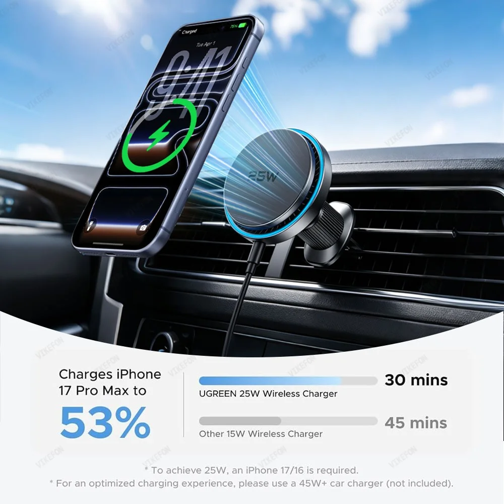 Magsafe iPhone 17 16 15 14 13  - Magnetic Phone Holder For Car Vent incelemesi ve fiyatı