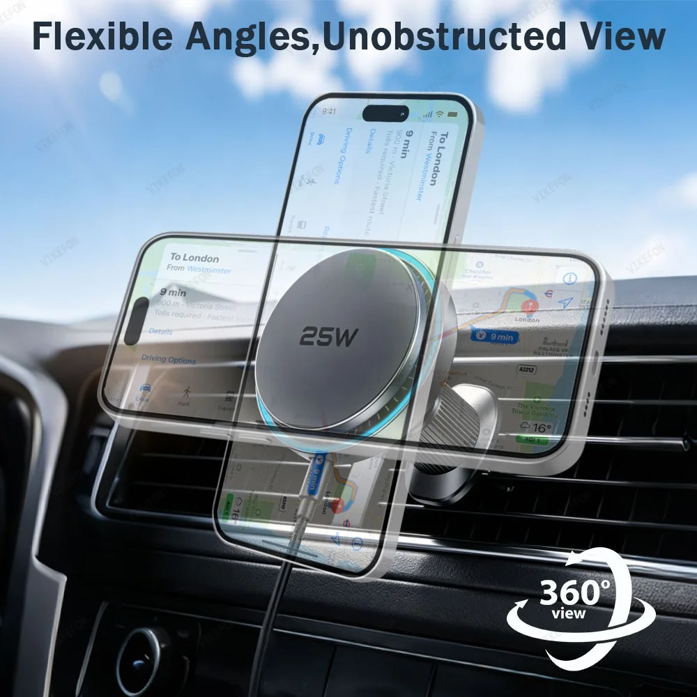 Magsafe iPhone 17 16 15 14 13  - Magnetic Phone Holder For Car Vent incelemesi ve fiyatı